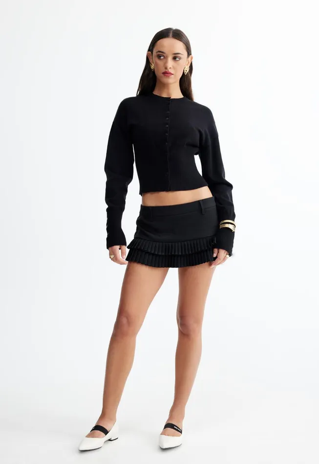 Women Lioness Fashion Tops HEAD IN THE CLOUDS CARDIGAN Onyx Women Lioness Fashion Tops HEAD IN THE CLOUDS CARDIGAN Onyx
