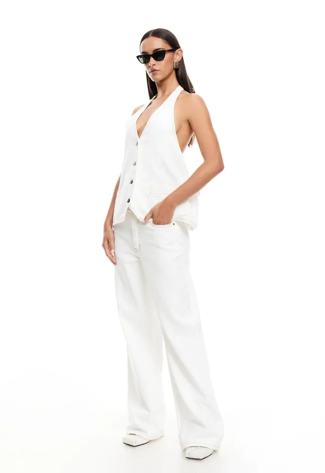 Women Lioness Fashion Tops HILLS HALTER Porcelain