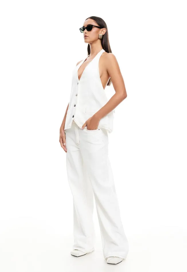 Women Lioness Fashion Tops HILLS HALTER Porcelain