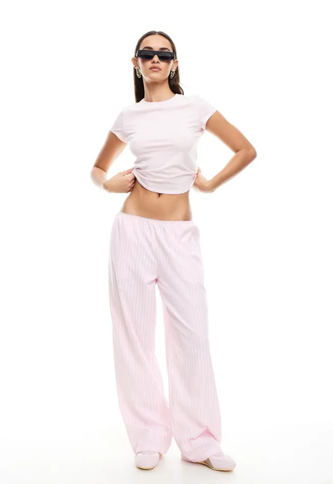 Women Lioness Fashion Tops IN BLOOM TEE Pink Stripe Women Lioness Fashion Tops IN BLOOM TEE Pink Stripe