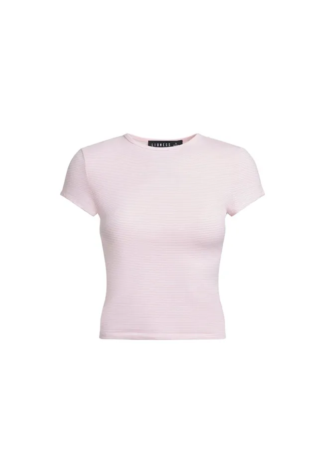 Women Lioness Fashion Tops IN BLOOM TEE Pink Stripe Women Lioness Fashion Tops IN BLOOM TEE Pink Stripe