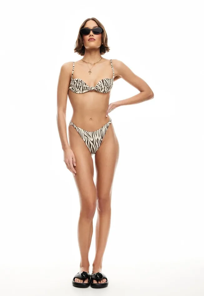 Women Lioness Fashion Tops NAOMI KNOT TOP Zebra
