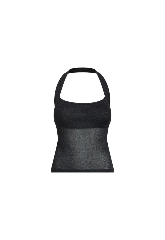 Women Lioness Fashion Tops PALISADES HALTER TOP Onyx Women Lioness Fashion Tops PALISADES HALTER TOP Onyx