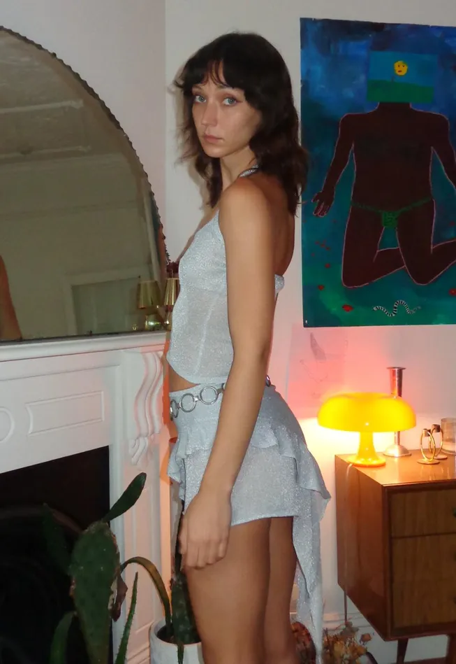 Women Lioness Fashion Tops PALISADES HALTER TOP Silver