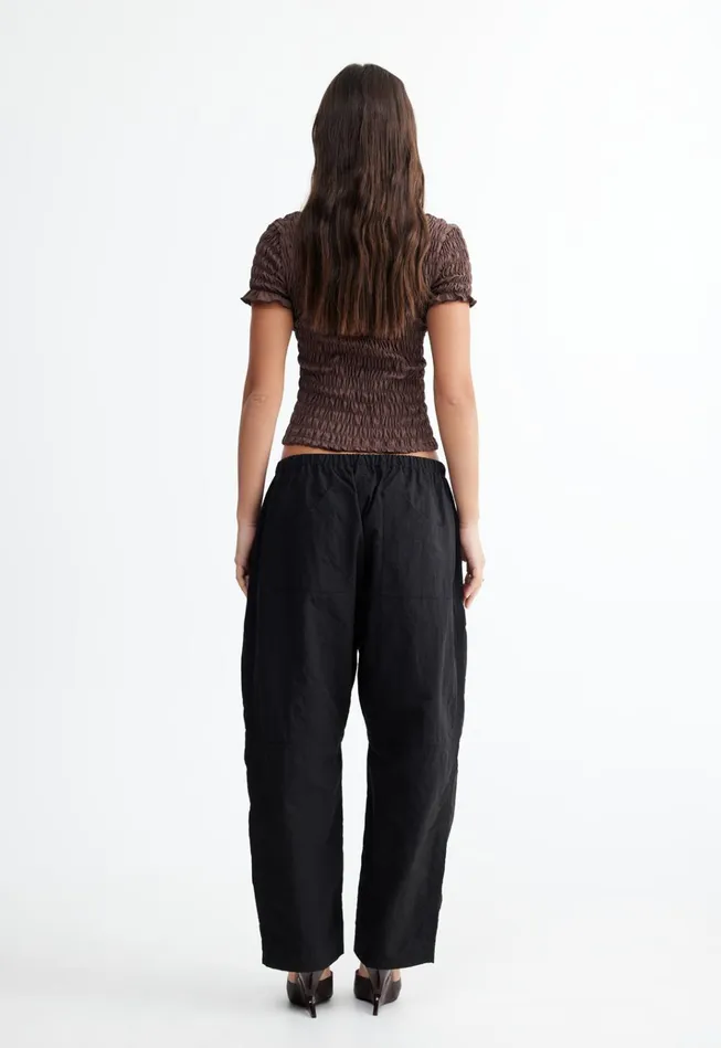 Women Lioness Fashion Tops SCRUNCHED SPECTATE TOP Coffee Women Lioness Fashion Tops SCRUNCHED SPECTATE TOP Coffee