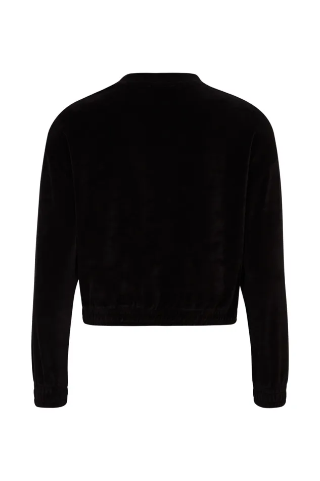 Women Longsleeved Velvet Sweater Black Black Sonia Rykiel Sweatshirts