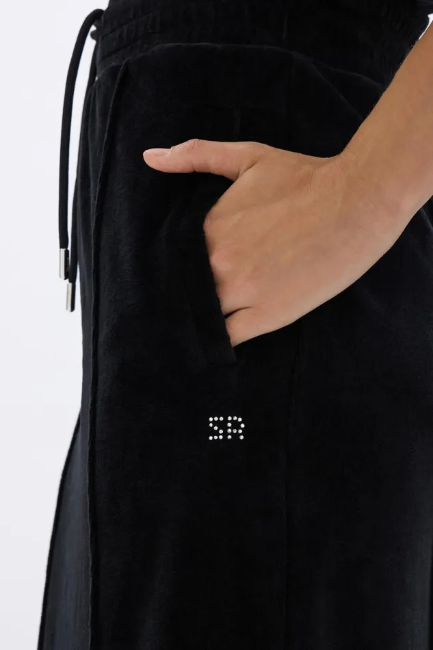 Women Long Velvet Skirt Black Black Sonia Rykiel Skirts