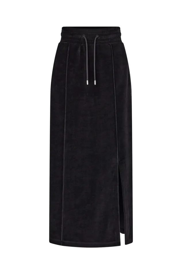 Women Long Velvet Skirt Black Black Sonia Rykiel Skirts