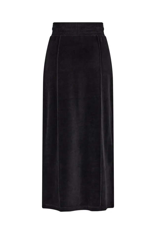 Women Long Velvet Skirt Black Black Sonia Rykiel Skirts