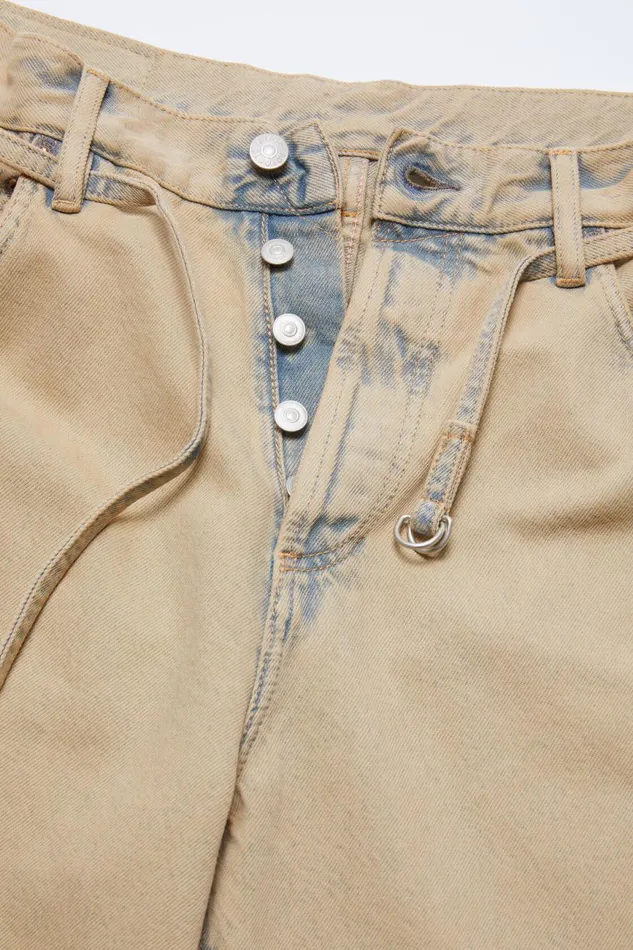 Women Loose Fit Jeans 8211 1991 Toj Light Sand Acne Studios Jeans
