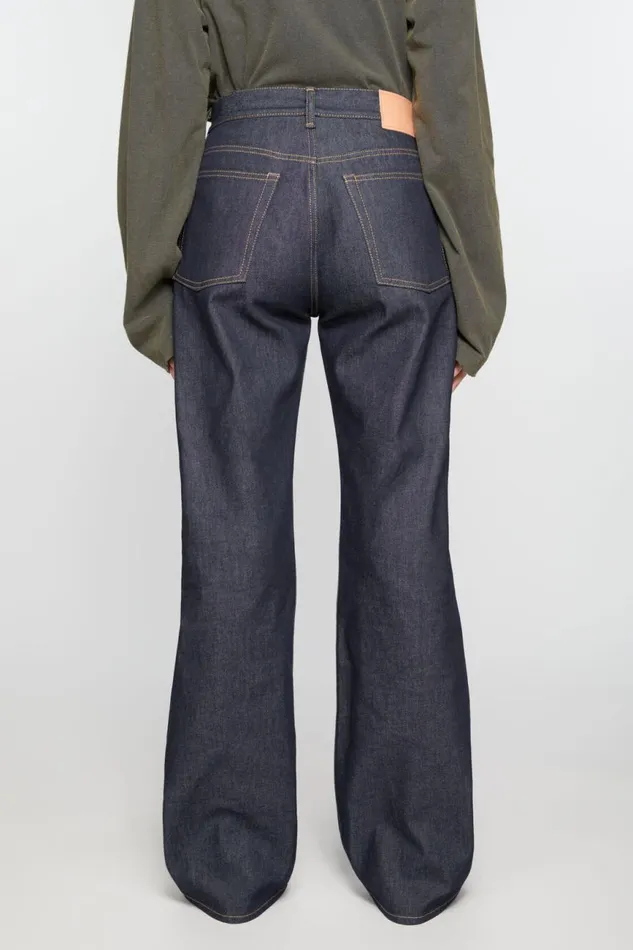 Women Loose Fit Jeans 8211 2021F Indigo Blue Acne Studios Jeans