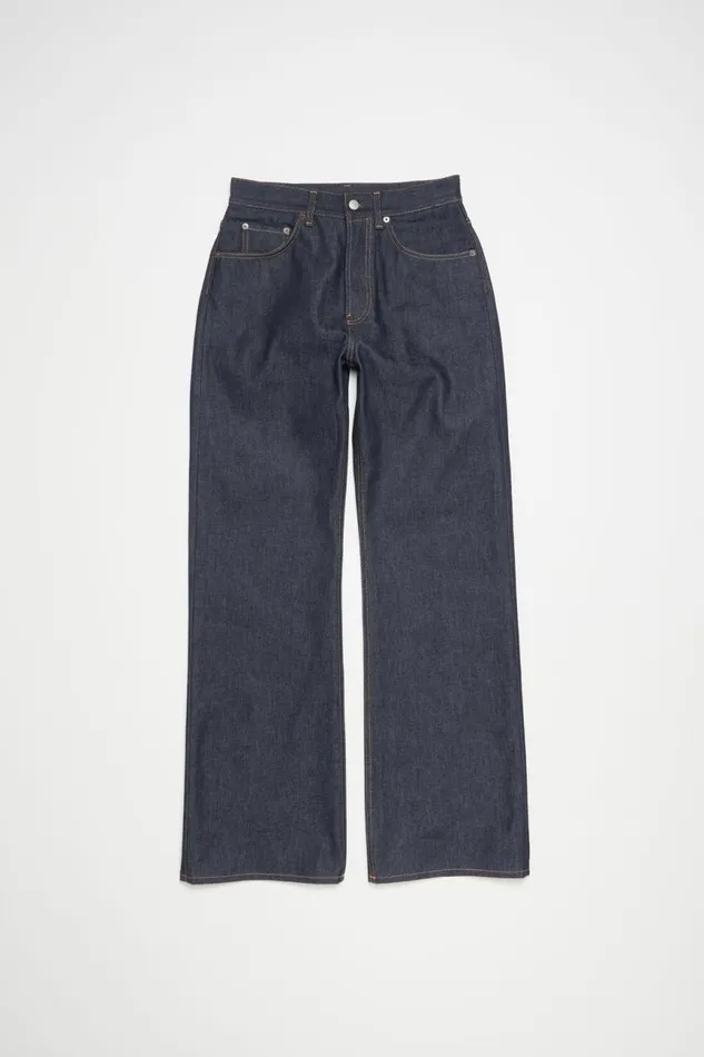 Women Loose Fit Jeans 8211 2021F Indigo Blue Acne Studios Jeans