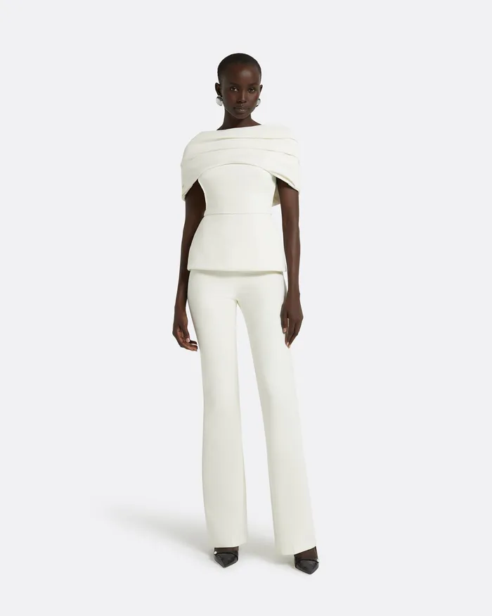 Women Loura ivory Top Ivory Tops Safiyaa