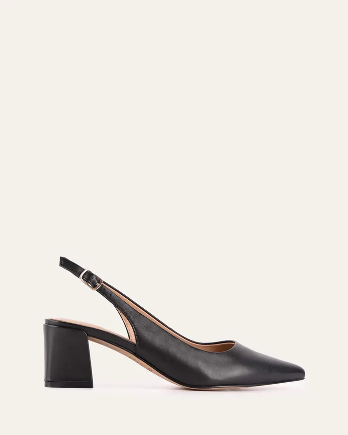 Women LOW HEELS jomercer Cara low heels black leather