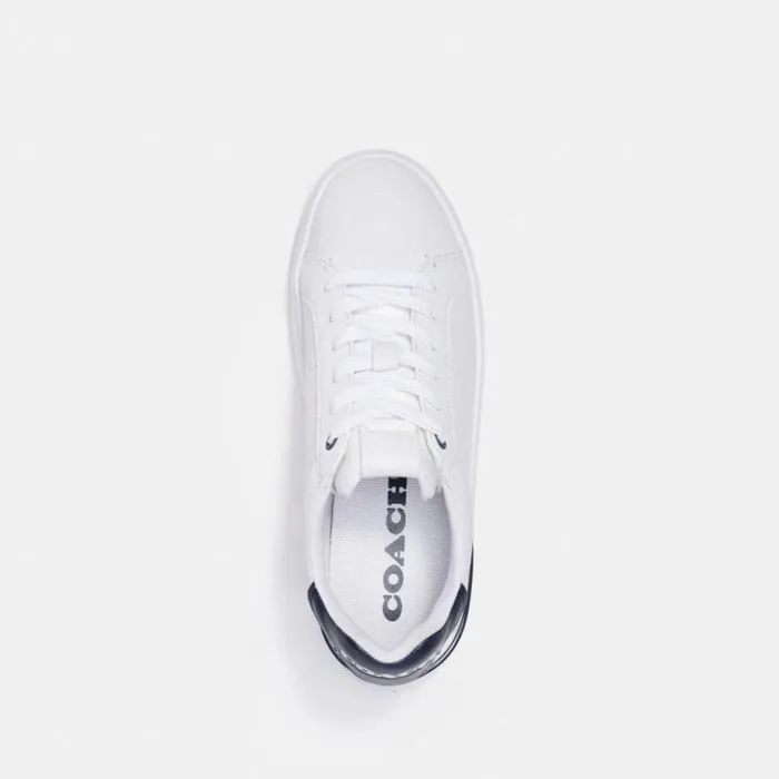 Women Lowline Low Top Sneaker Optic White Midnight Navy Coach Sneakers