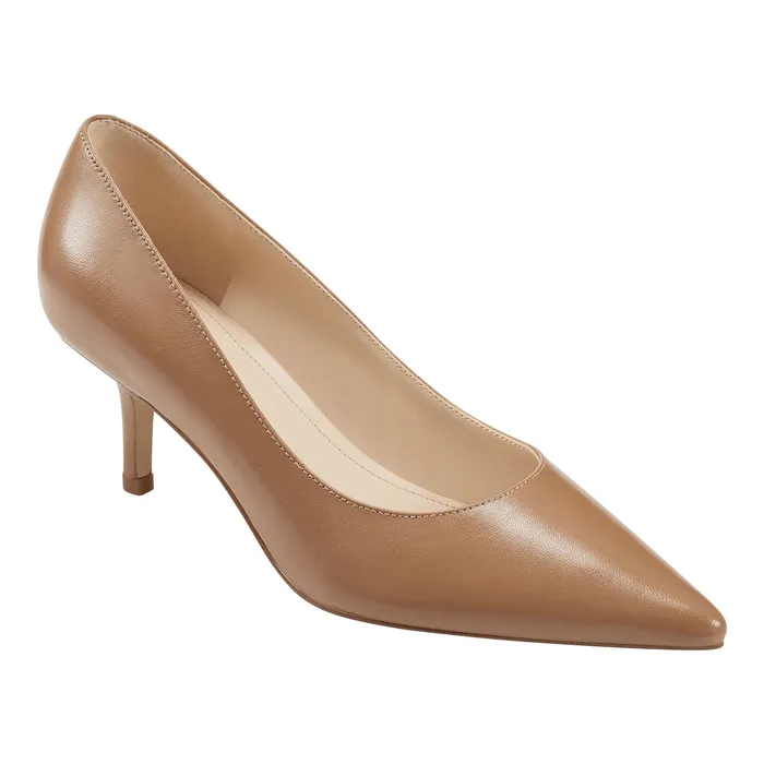 Women Marc Fisher Alola Pump Medium Natural Leather Heels and Pumps