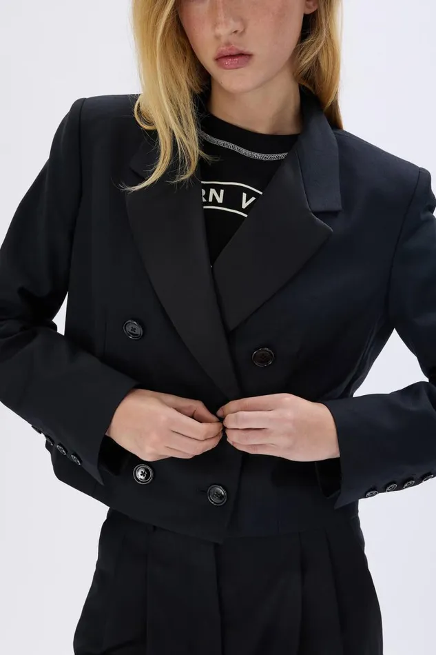 Women Men039s Suit Jacket In Cold Wool Black Black Sonia Rykiel Jackets