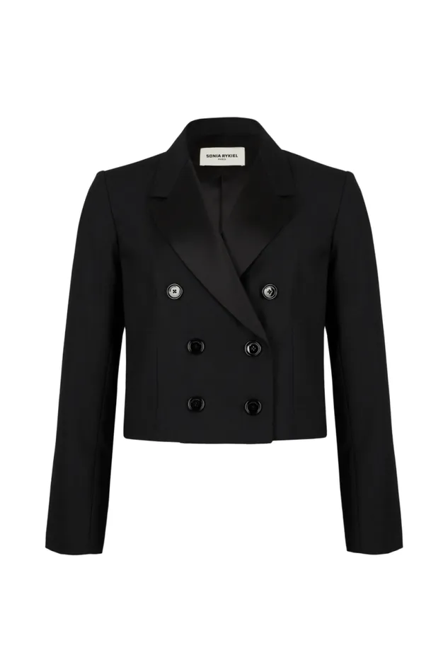 Women Men039s Suit Jacket In Cold Wool Black Black Sonia Rykiel Jackets