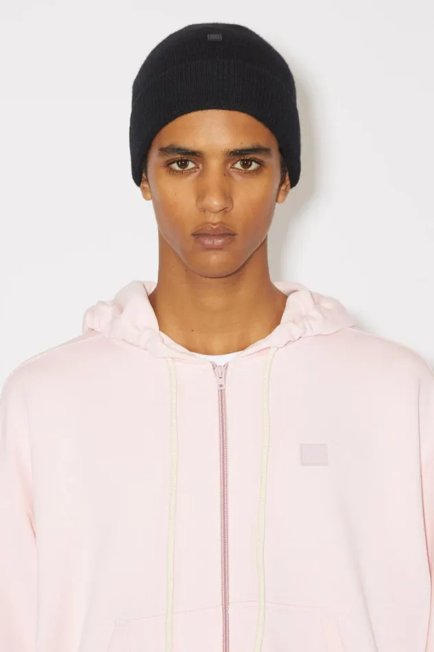 Women Micro Face Patch Beanie Black Acne Studios Hats