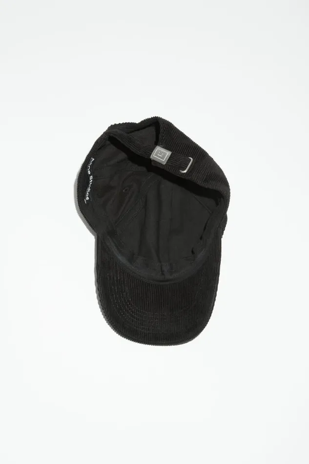Women Micro Face Patch Cap Black Acne Studios Hats