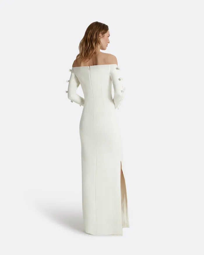 Women Morag Ivory Long Dress Ivory Bridal Safiyaa