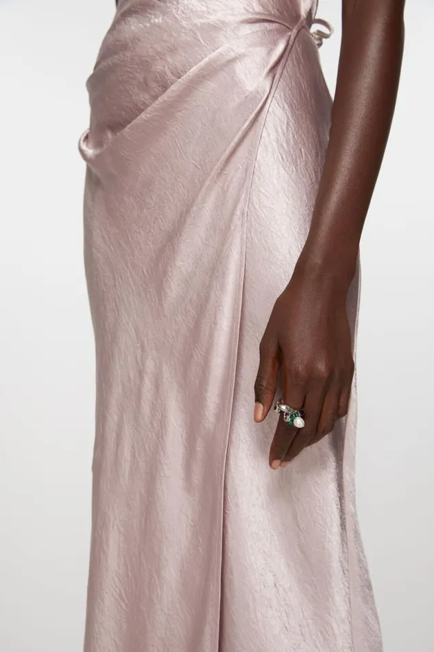 Women Multi Charm Ring Silvergreen Acne Studios Jewellery