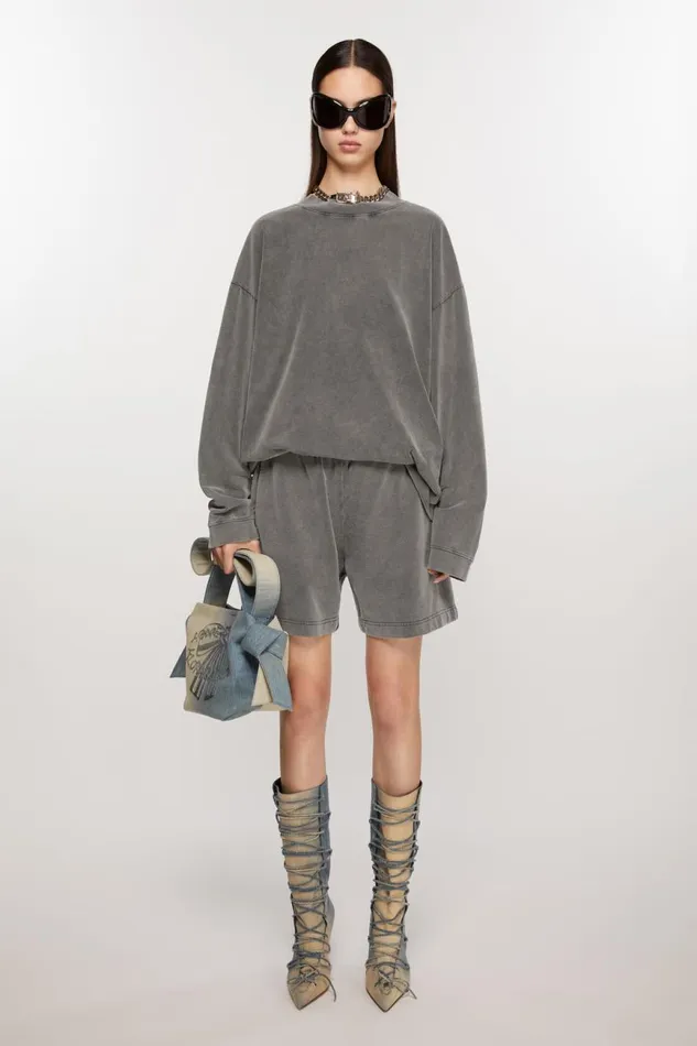 Women Musubi Mini Shoulder Bag Dusty Blue Acne Studios Bags