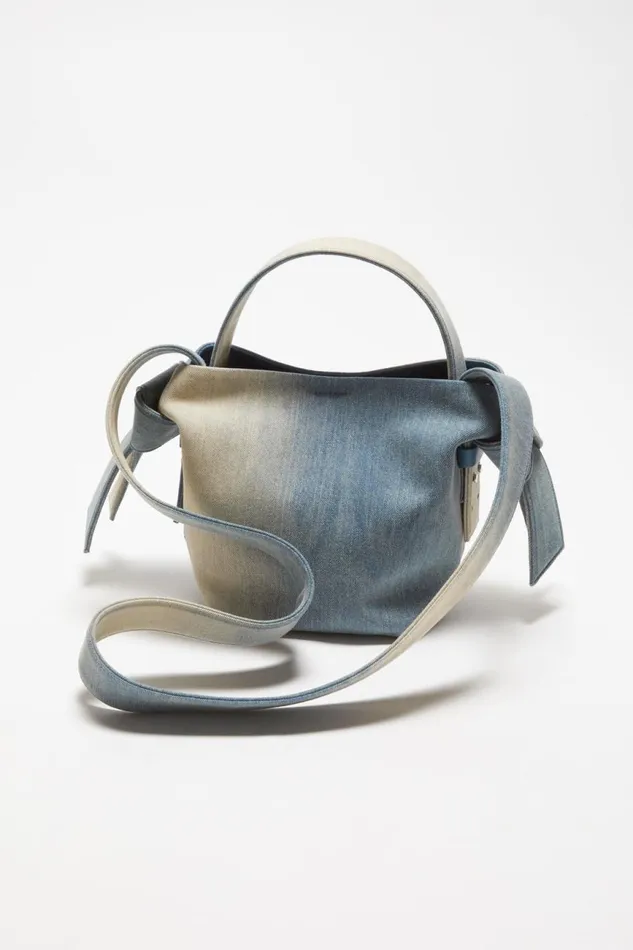Women Musubi Mini Shoulder Bag Dusty Blue Acne Studios Bags