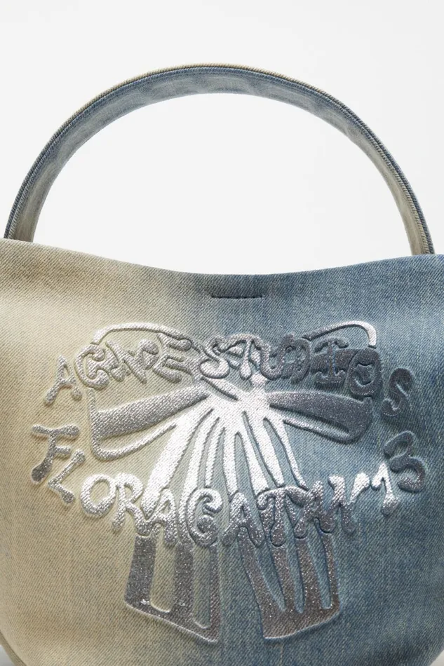 Women Musubi Mini Shoulder Bag Dusty Blue Acne Studios Bags