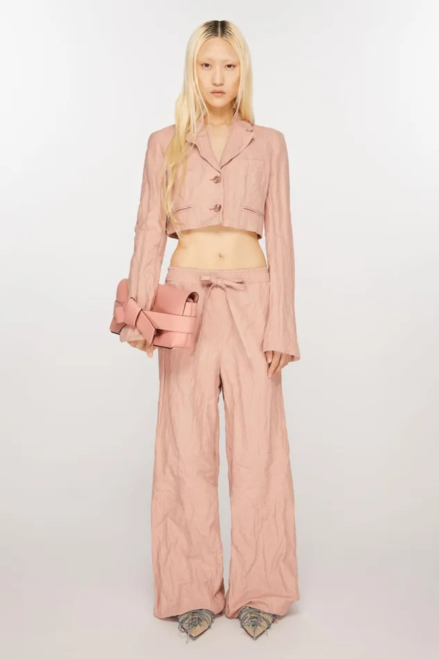 Women Musubi Shoulder Bag Salmon Pink Acne Studios Bags