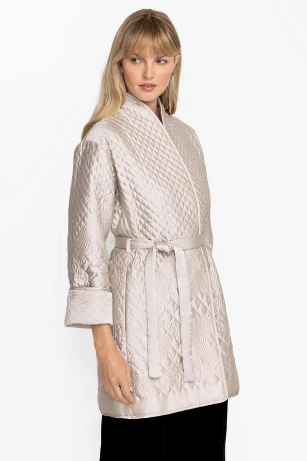 Women Outerwear Johnny Was NAOKA QUILTED COAT Champagne Women Outerwear Johnny Was NAOKA QUILTED COAT Champagne