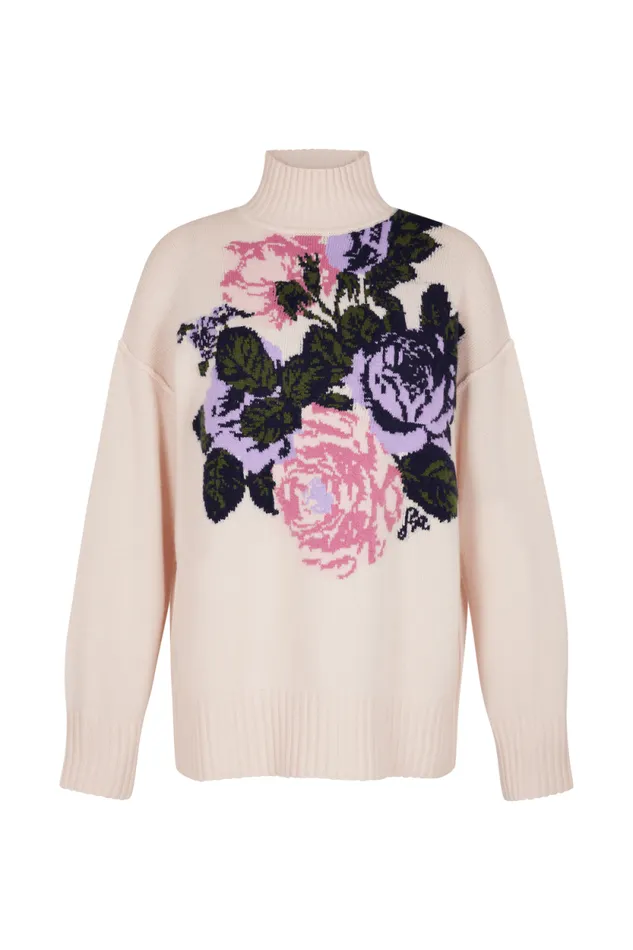 Women Oversized High Neck Sweater Pink Pink Sonia Rykiel Sweaters
