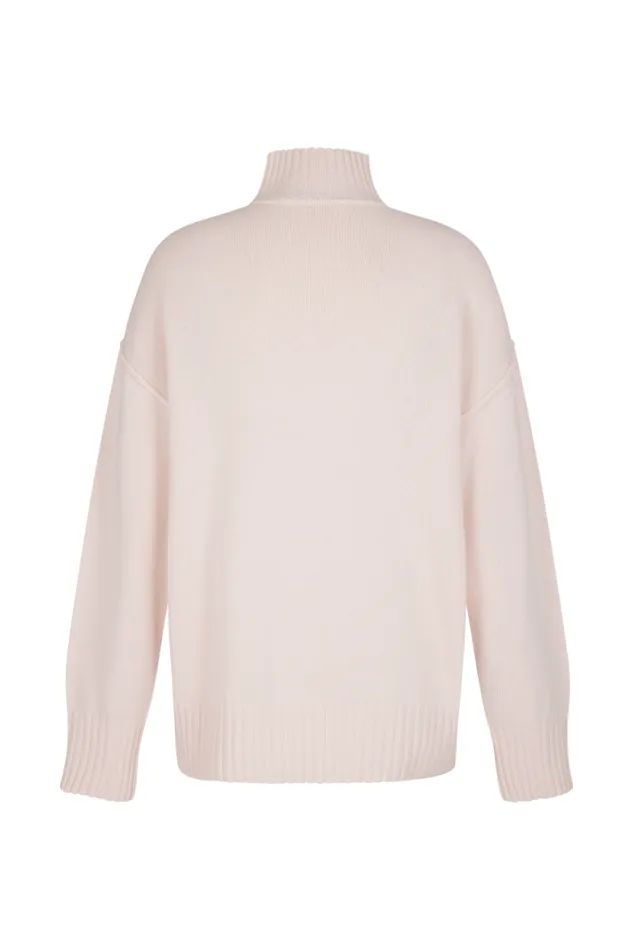 Women Oversized High Neck Sweater Pink Pink Sonia Rykiel Sweaters