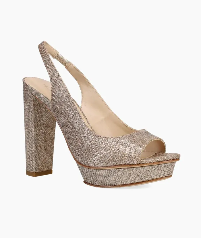 Women Palma 2 Platform 8211 Gold Pelle Moda High Heels