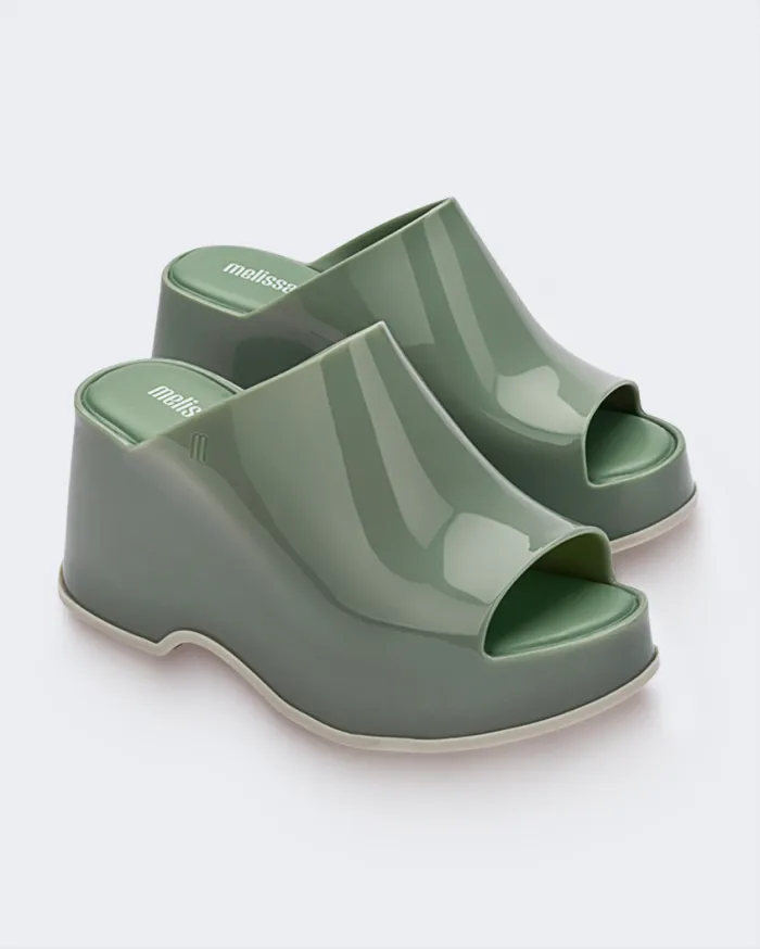 Women Patty Light Green Melissa Platforms