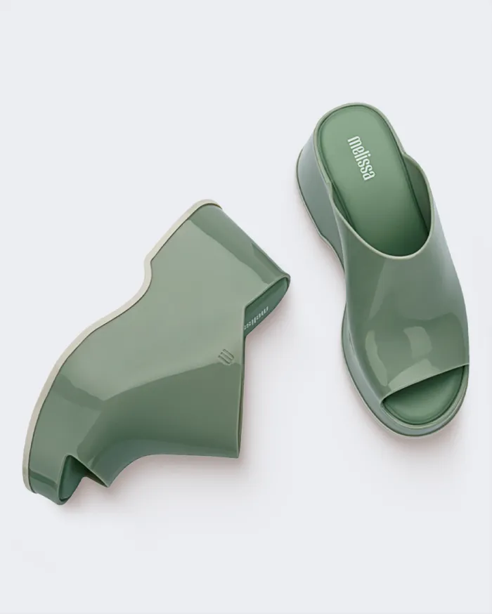 Women Patty Light Green Melissa Platforms