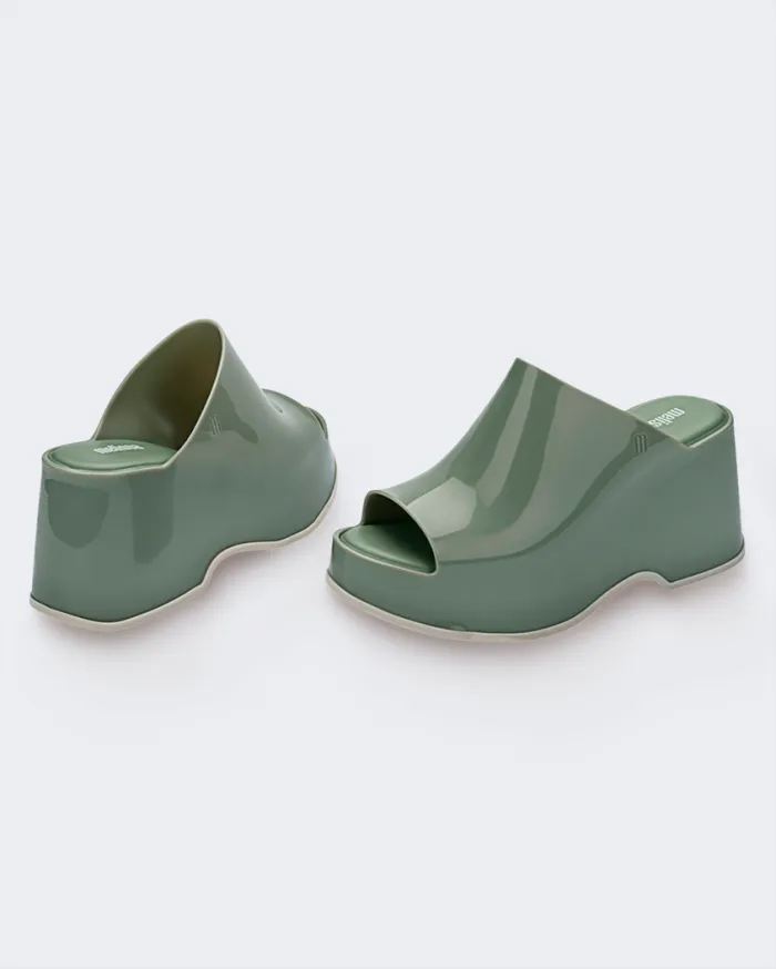 Women Patty Light Green Melissa Platforms