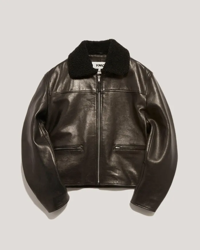Women Pepper Leather Jacket Black YMC Outerwear