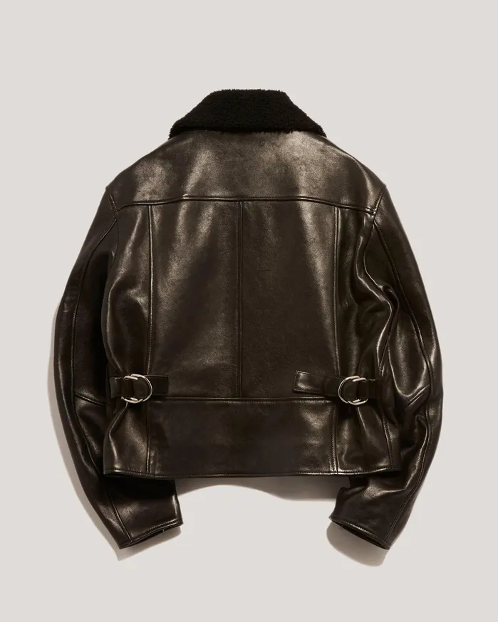 Women Pepper Leather Jacket Black YMC Outerwear