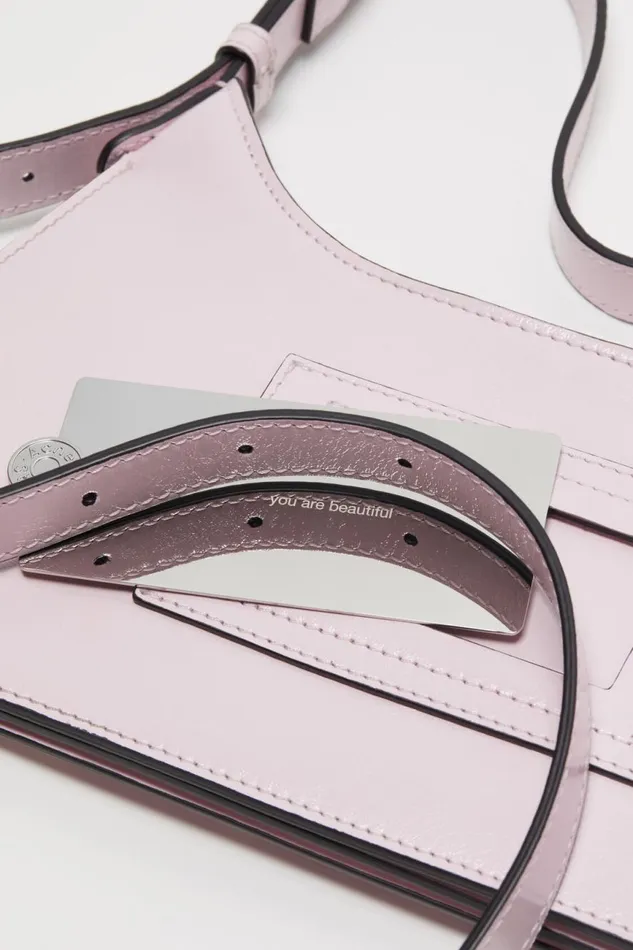 Women Platt Mini Shoulder Bag Baby Pink Acne Studios Bags
