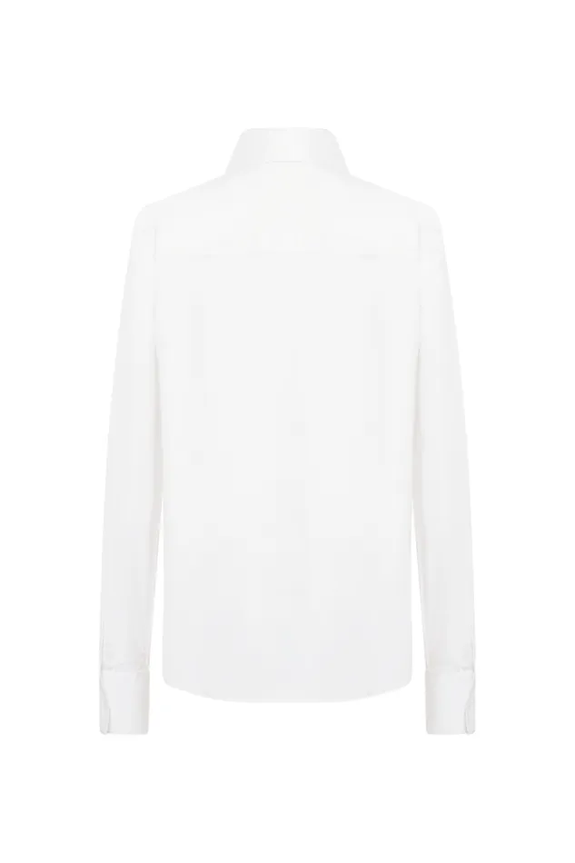 Women Poplin Shirt White White Sonia Rykiel Shirts