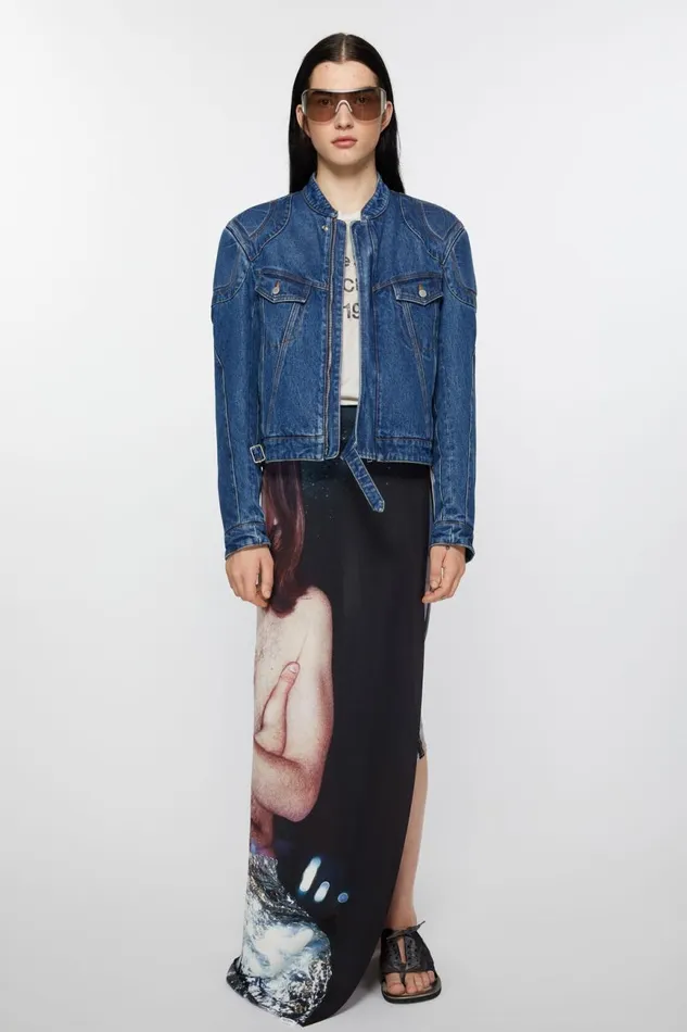 Women Printed Silk Scarf Silver Acne Studios Scarves