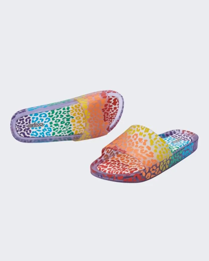 Women Rainbow Beach Clearorange Melissa Slides