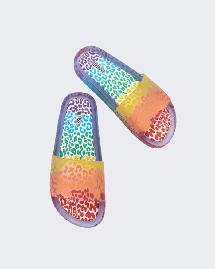 Women Rainbow Beach Clearorange Melissa Slides