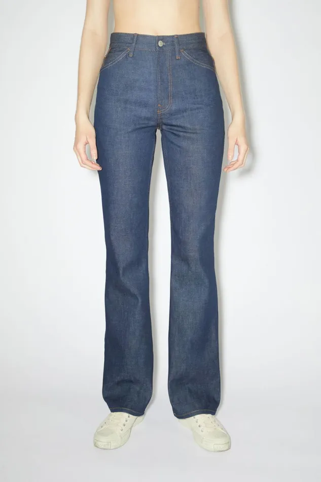 Women Regular Fit Jeans 8211 1977 Indigo Blue Acne Studios Jeans