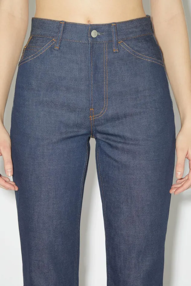 Women Regular Fit Jeans 8211 1977 Indigo Blue Acne Studios Jeans