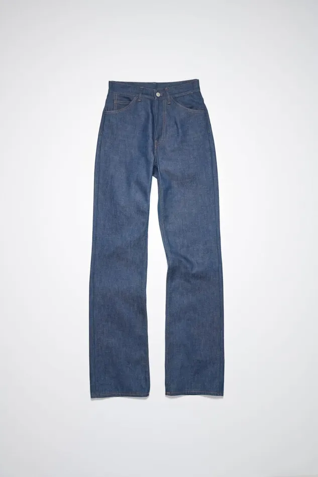 Women Regular Fit Jeans 8211 1977 Indigo Blue Acne Studios Jeans