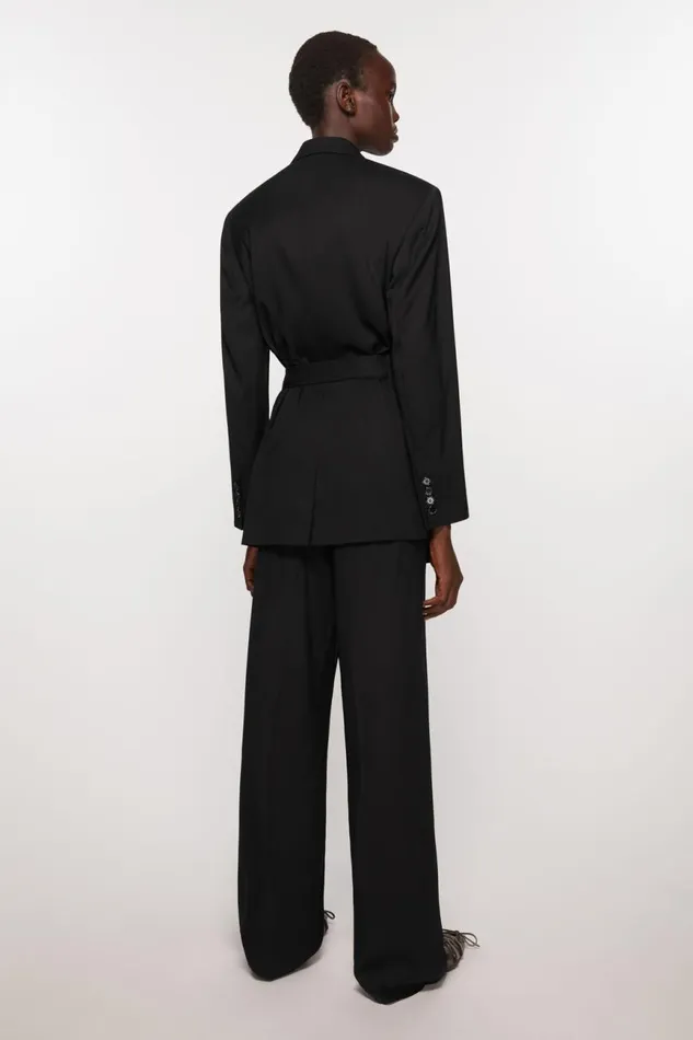Women Relaxed Fit Suit Jacket Black Acne Studios Suit Jackets
