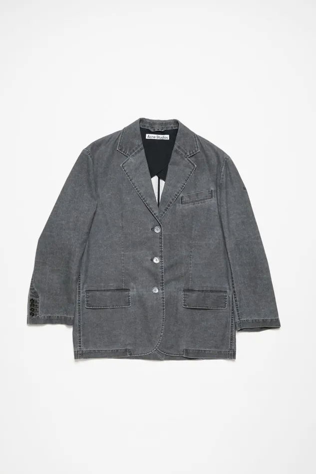 Women Relaxed Fit Suit Jacket Black Acne Studios Suit Jackets