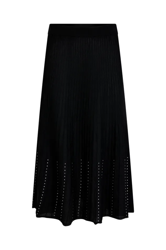Women Rhinestone Skirt Black Black Sonia Rykiel Skirts